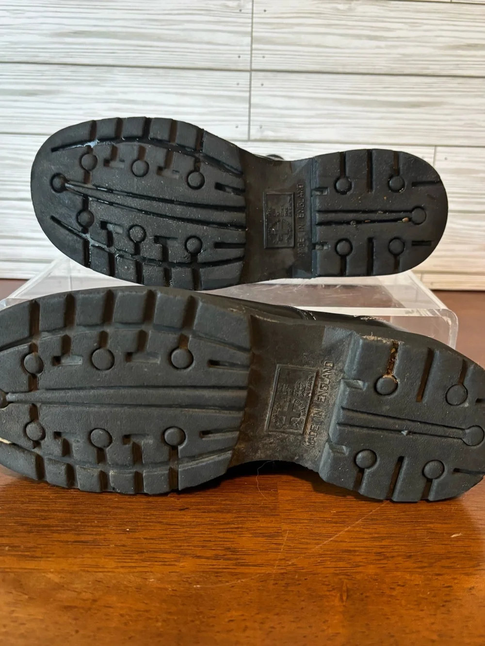 Black Leather, Men’s Doc Martens Shoes with Yellow Stitching